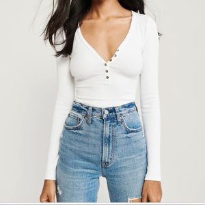 Abercrombie Henley bodysuit